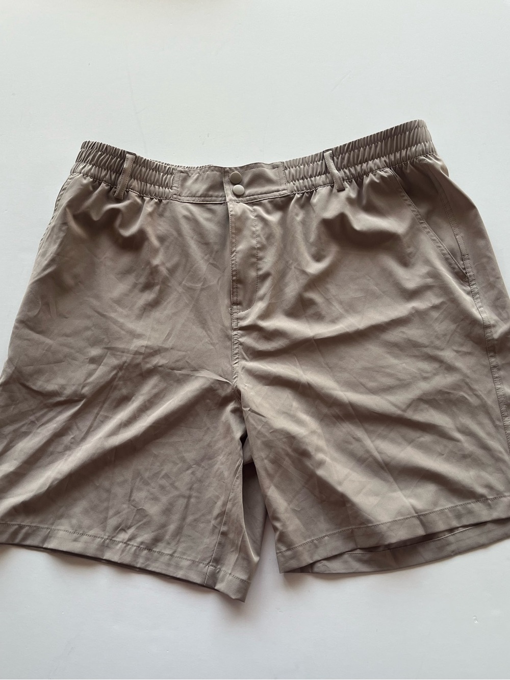 BURLEBO Cobblestone Khaki Performance Shorts 2XL